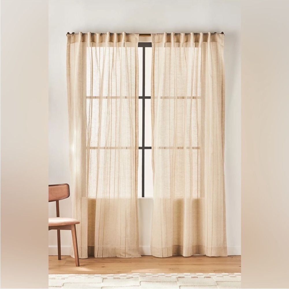 Elegant Cream Sheer Curtains